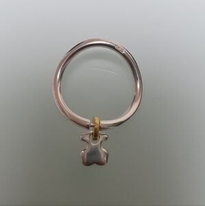 Tous Two Tone Luah Bear Ring Size 8